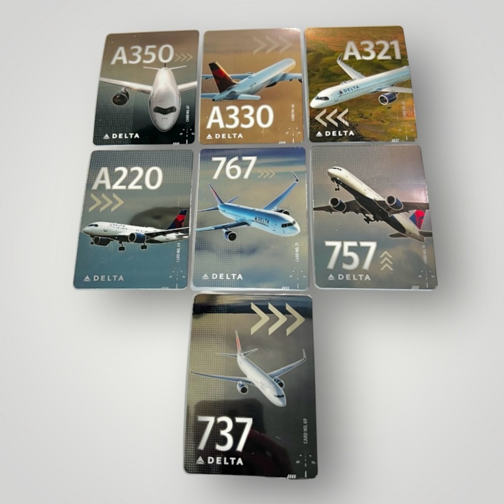 Sale! Delta Air Lines 2025 March Collectible Set Of 7 Pilot Trading Cards, New